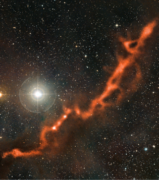 Formation of stars and their planets in the Taurus nursery as seen at millimeter wavelengths by the APEX telescope in Chile (credits ESO/APEX)