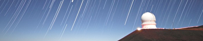 Startrails over the CFHT dome