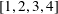 [1,2,3,4]