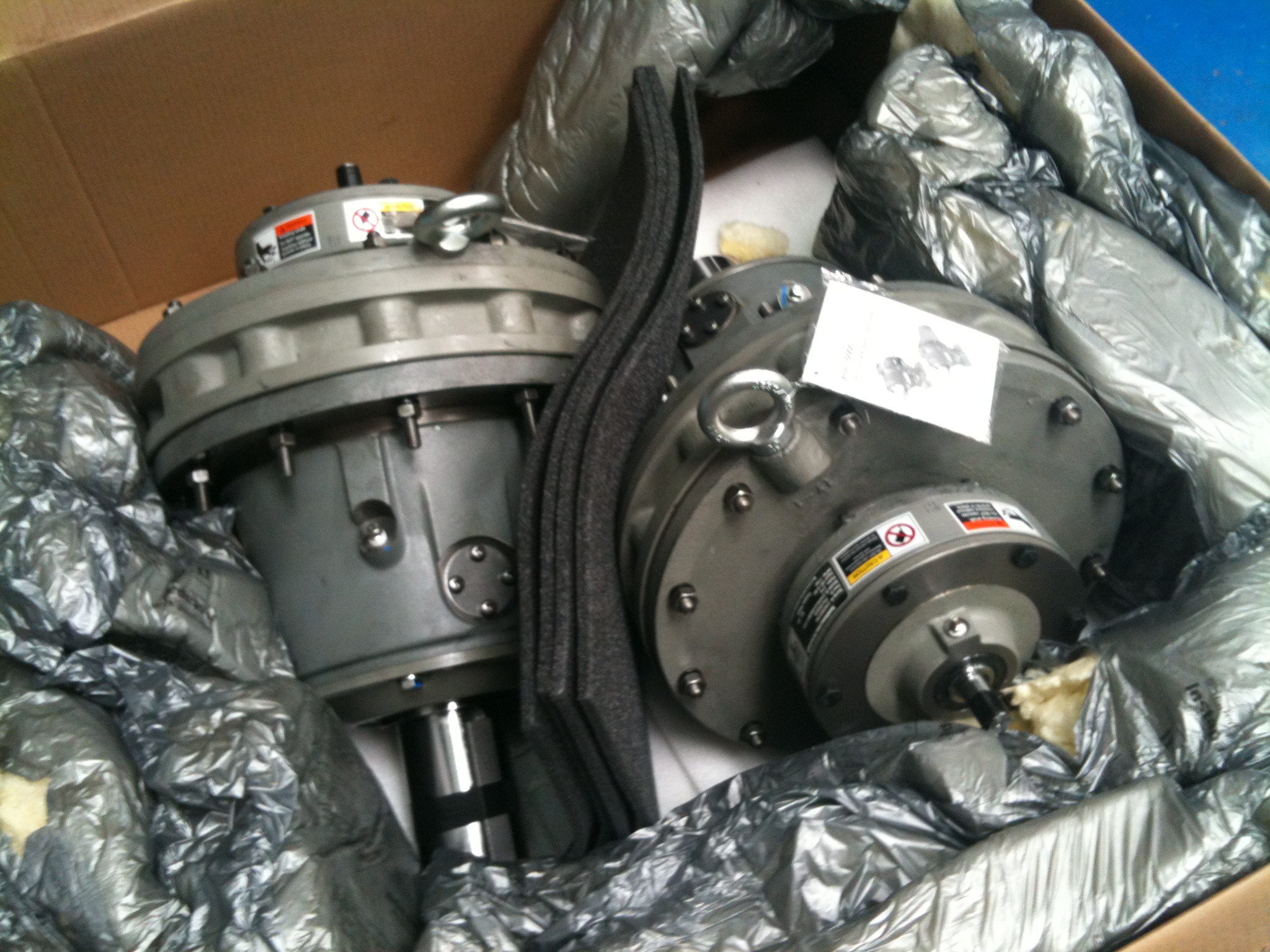 The new gear reducers.